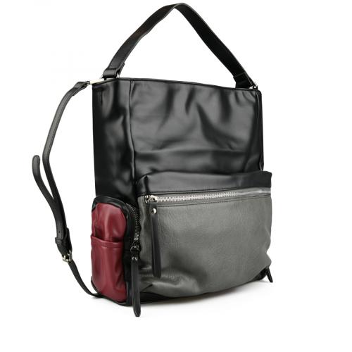 Γυναικεία casual τσάντα μαύρο χρώμα 0151075