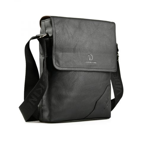 ανδρική casual τσάντα σε μαύρο χρώμα 0150435