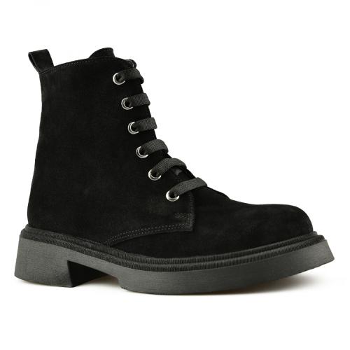 Γυναικα casual μπότακια μαύρο χρώμα 0148053