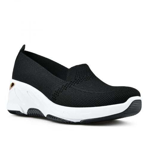 дамски ежедневни обувки черни с платформа 0148626