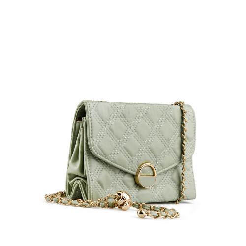 γυναικεία casual τσάντα σε πράσινο χρώμα 0152352