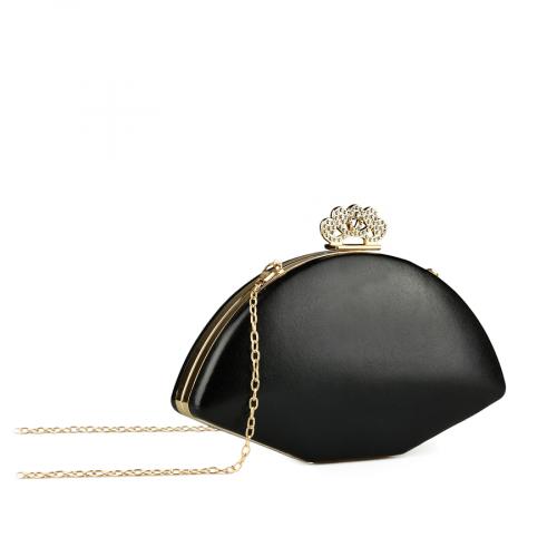 Γυναικεία κομψή τσάντα σε μαύρο χρώμα 0149038