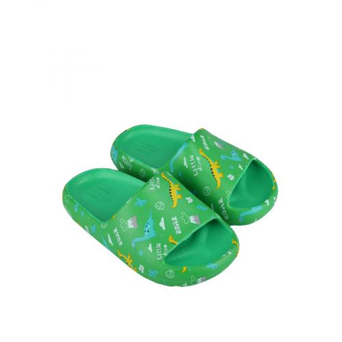 παιδικές casual παντόφλες πράσινες 0151575