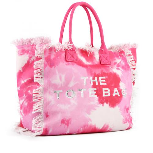Γυναικεία καθημερινή τσάντα σε  ροζ χρώμα 