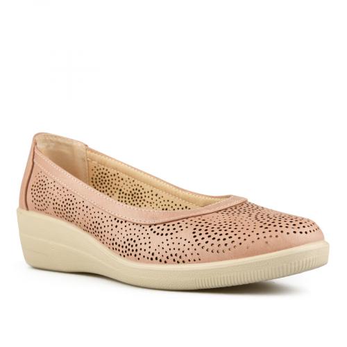 Γυναικεία casual παπούτσια σε ροζ χρώμα με πλατφόρμα 0148548