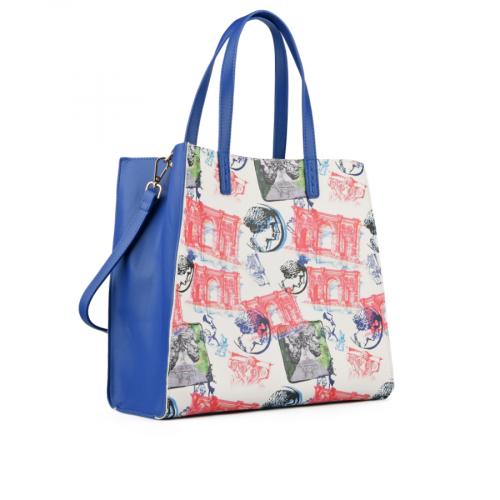 Γυναικεία καθημερινή τσάντα σε μπλε χρώμα