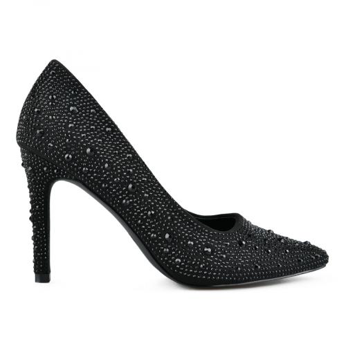 Γυναικεία κομψά παπούτσια μαύρο χρώμα 0148994