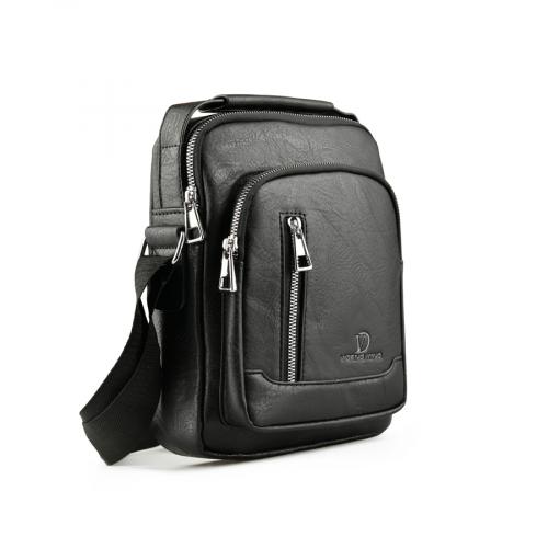 ανδρική casual τσάντα σε μαύρο χρώμα 0150471