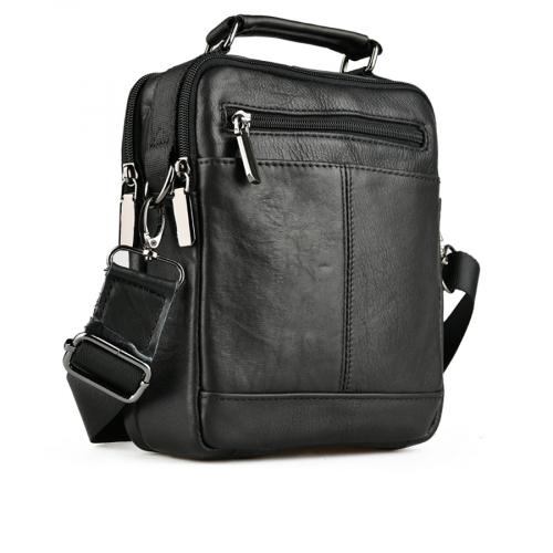 ανδρική casual τσάντα σε μαύρο χρώμα 0150497