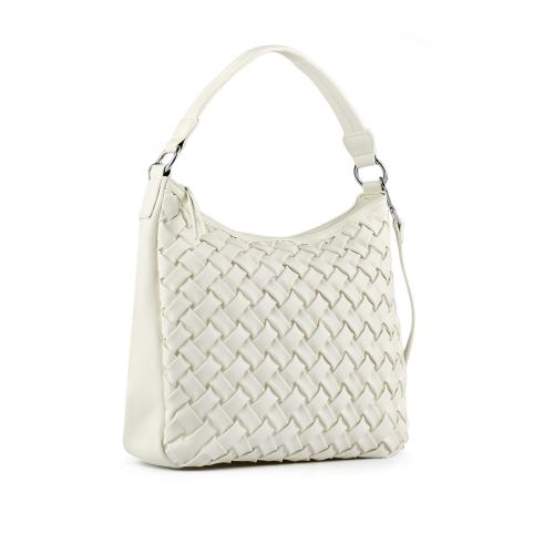 Γυναικεία casual τσάντα λευκό χρώμα 0146727