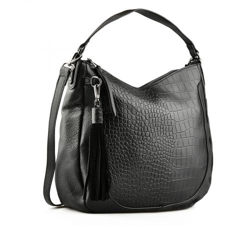Γυναικεία καθημερινή τσάντα μαύρη 0147717