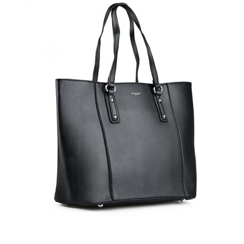 Γυναικεία καθημερινή τσάντα μαύρο χρώμα 0149280