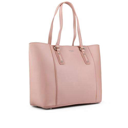 Γυναικεία καθημερινή τσάντα ροζ 0149284