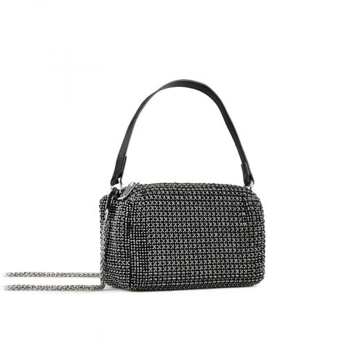 γυναικεία κομψή τσάντα σε μαύρο χρώμα 0151193
