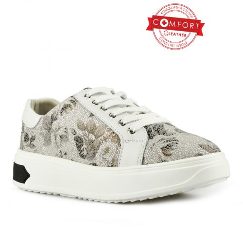 Γυναικεία casual παπούτσια λευκά 0145658 