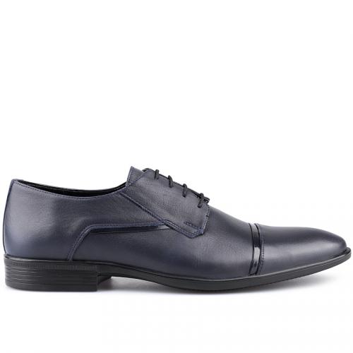 мъжки елегантни обувки тъмно сини 0125899