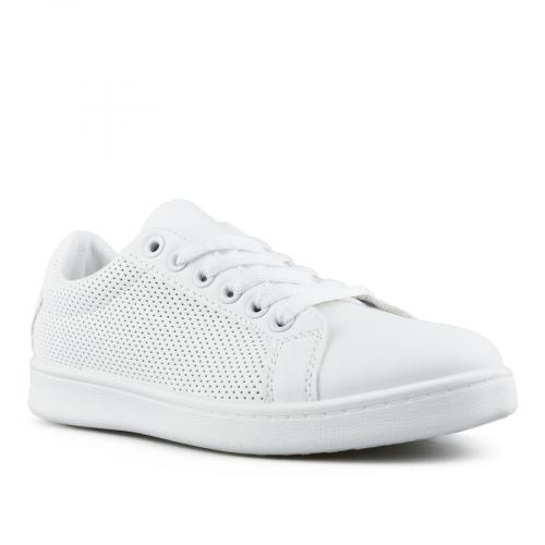 Γυναικεία sneakers λευκά με πλατφόρμα 0148629