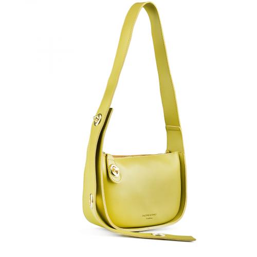 Γυναικεία casual τσάντα κίτρινο χρώμα 0147646  