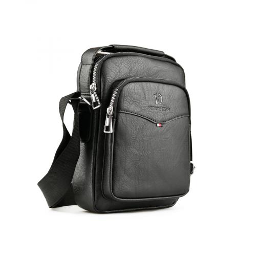 ανδρική casual τσάντα σε μαύρο χρώμα 0150450
