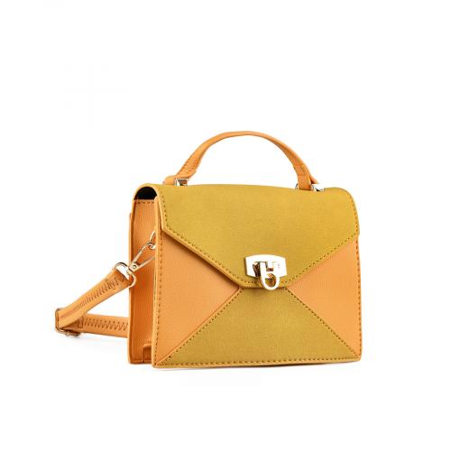 Γυναικεία καθημερινή τσάντα κίτρινη 0147217