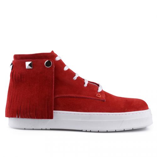 γυναικεία sneakers σε κόκκινο χρώμα 0127654