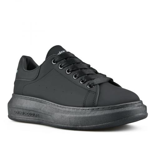γυναικεία sneakers σε μαύρο χρώμα με πλατφόρμα 0150884