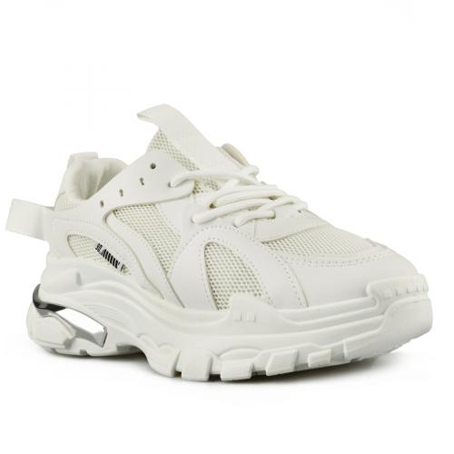 Γυναικεία αθλητικά παπούτσια λευκά 0146383