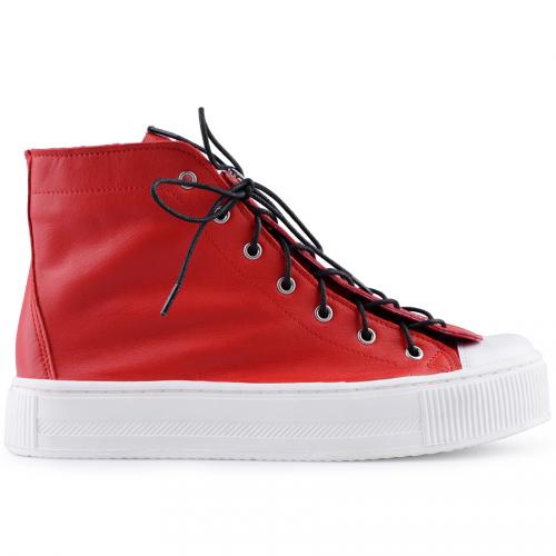 γυναικεια sneakers κόκκινα 0127613


