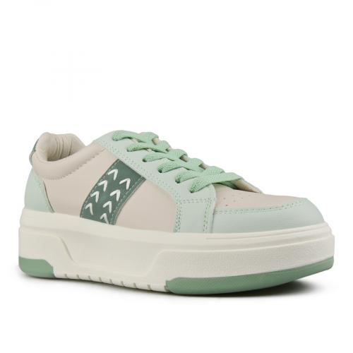 γυναικεία πράσινα sneakers με πλατφόρμα 0150835