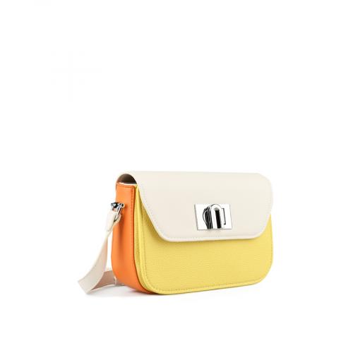 Γυναίκεια καθημερινή τσάντα σε κίτρινο χρώμα 