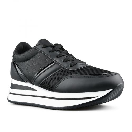дамски ежедневни обувки черни с платформа 0149059