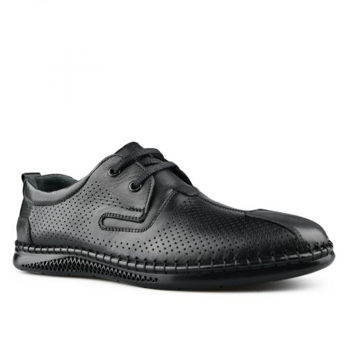 Pantofi casual pentru bărbaţi, de culoare negru
