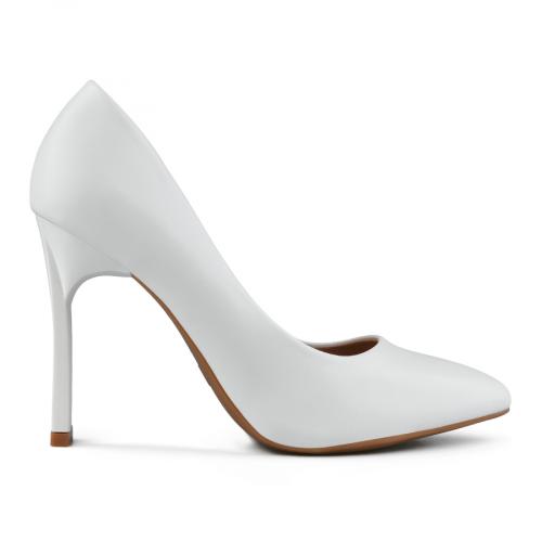 γυναικεία κομψά παπούτσια λευκά 0151093