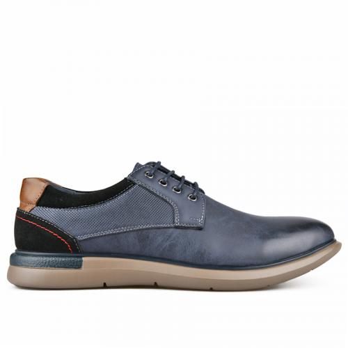 Pantofi casual pentru bărbaţi, de culoare albastru 