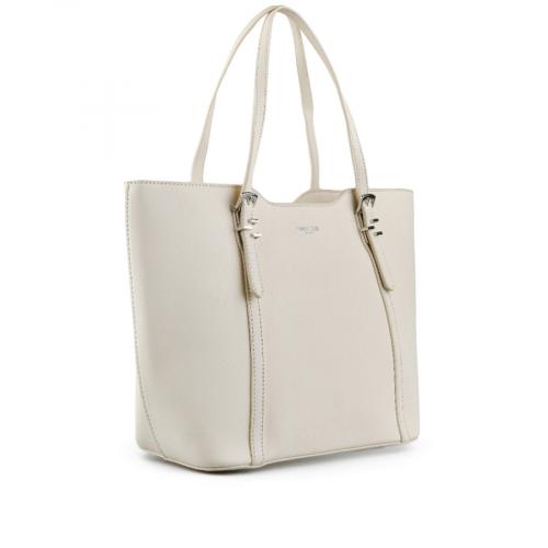 Γυναικεία καθημερινή τσάντα λευκό χρώμα 0149323  