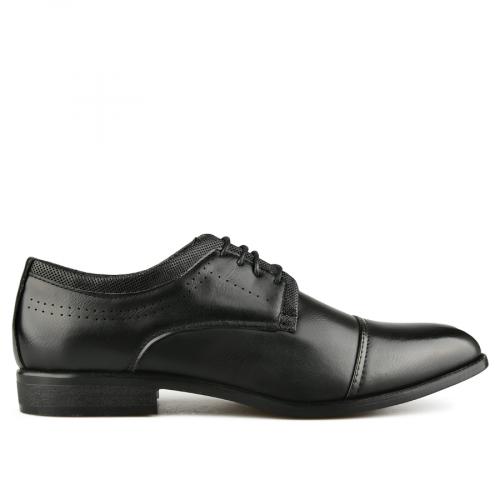 Κομψά ανδρικά παπούτσια μαύρο χρώμα 0148026