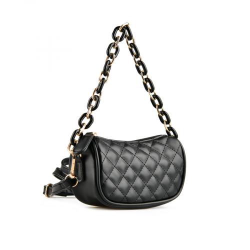 γυναικεία κομψή τσάντα σε μαύρο χρώμα 0151192