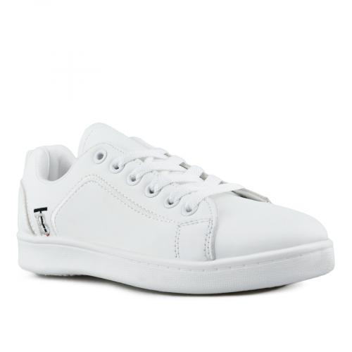 Γυναικεία sneakers λευκά με πλατφόρμα 0148617