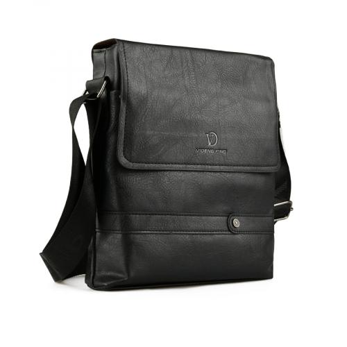 ανδρική casual τσάντα σε μαύρο χρώμα 0150429