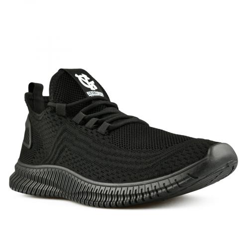 men's sneakers textiles black