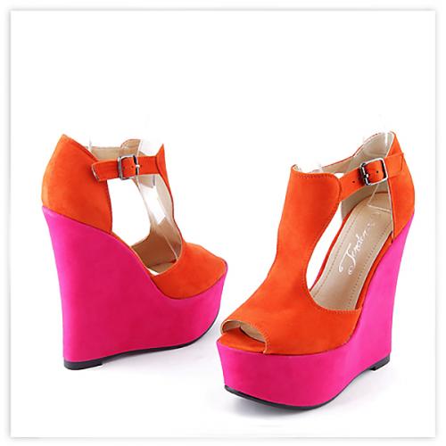 дамски сандали оранжеви 0112563