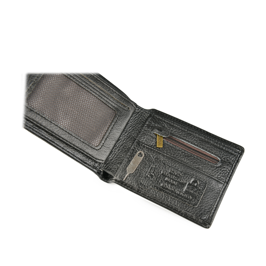 men's wallet genuine leather black 0158930
