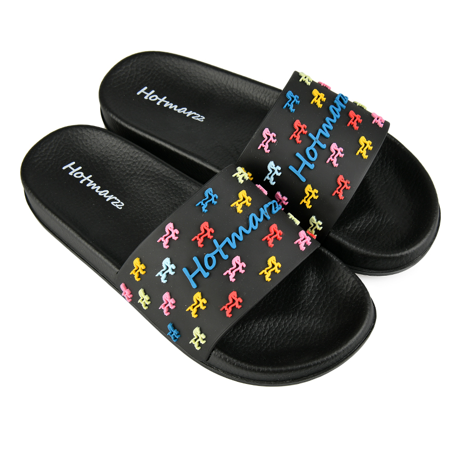 lady's flip flops black