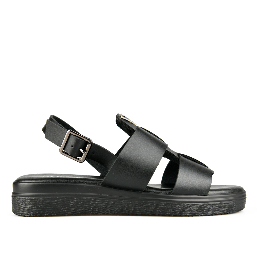 дамски сандали еко кожа черни