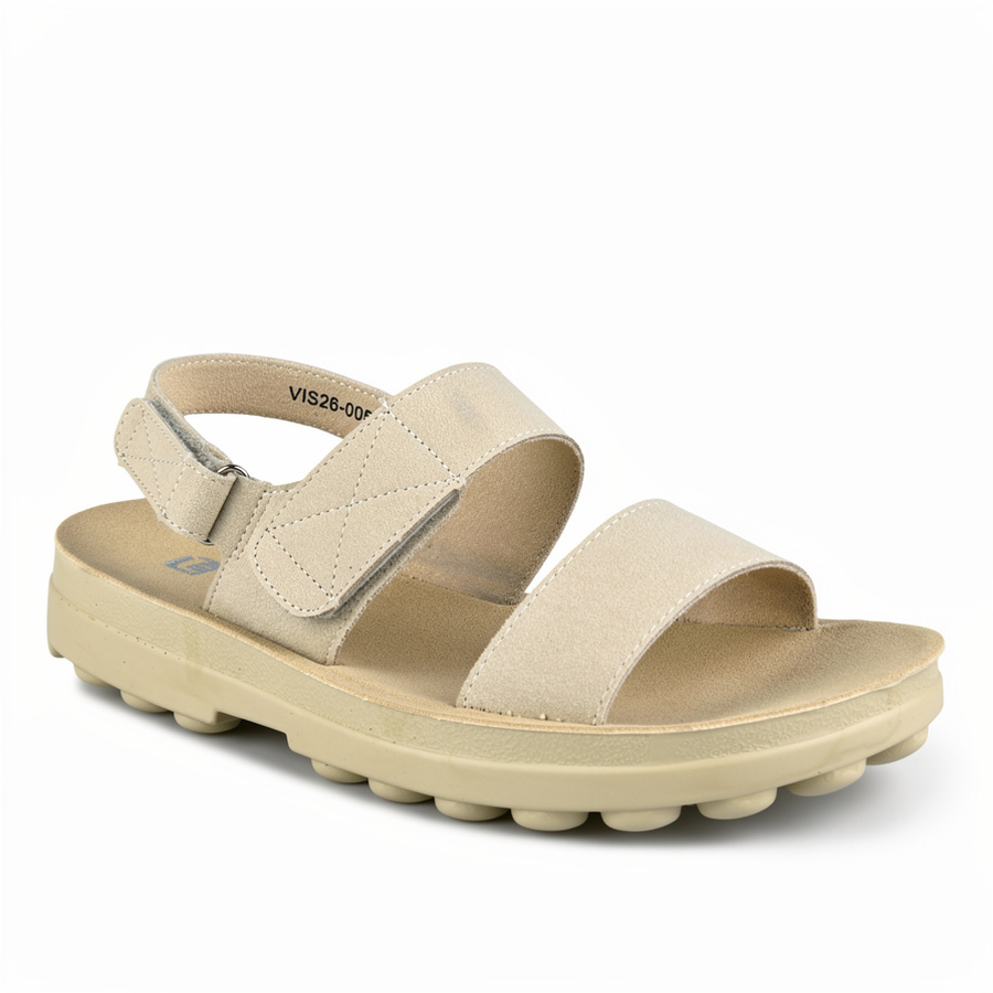 дамски сандали еко кожа бежови