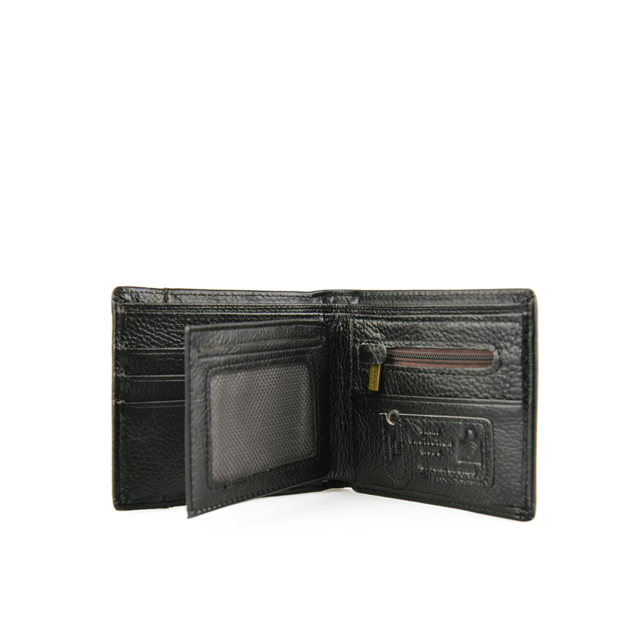 men's wallet genuine leather black 0158930