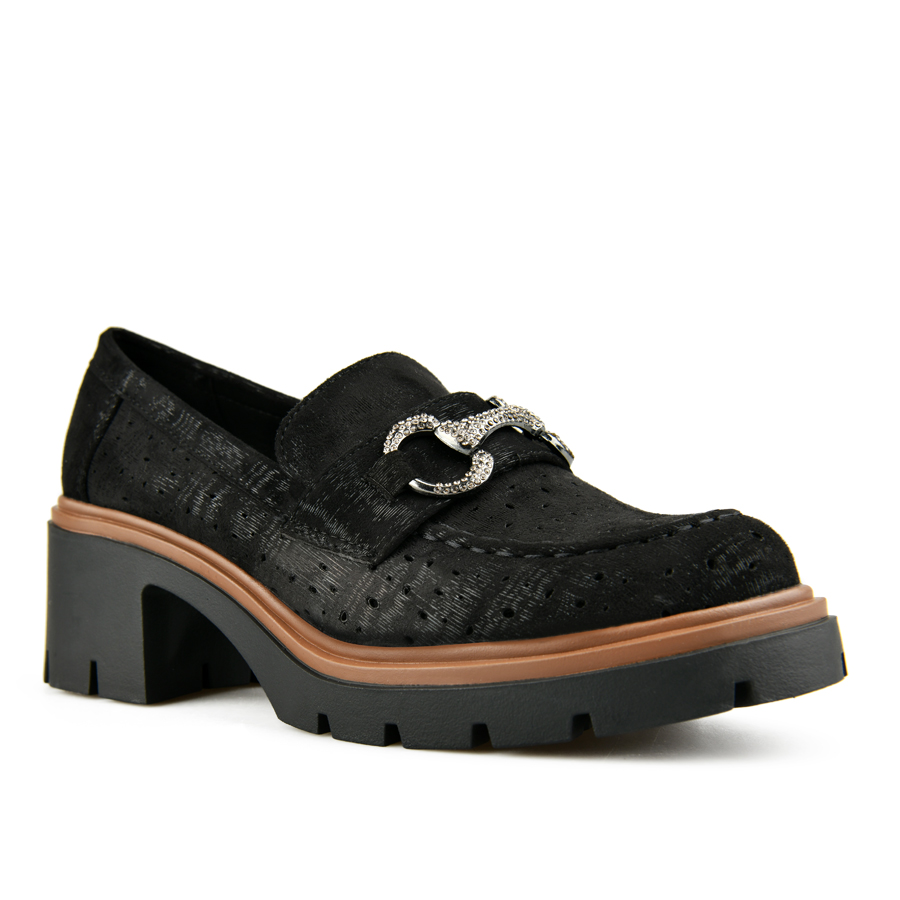 pantofi damă textil negru 1