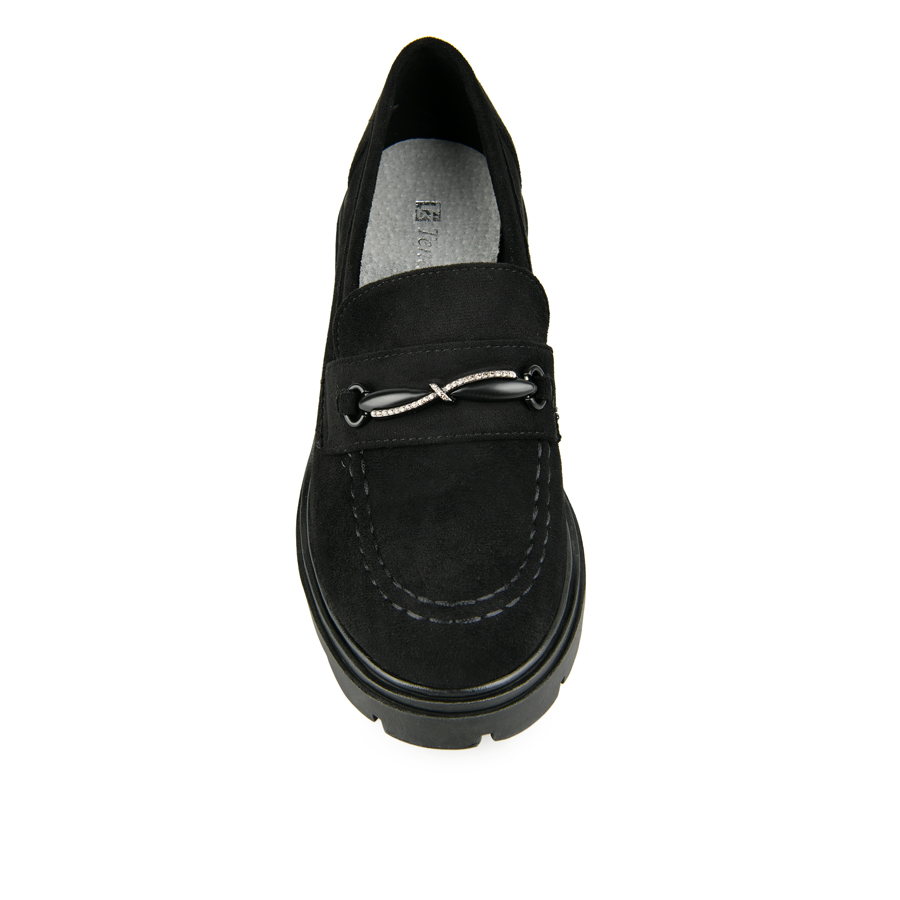 pantofi damă textil negru 2