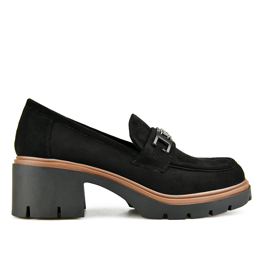 pantofi damă textil negru