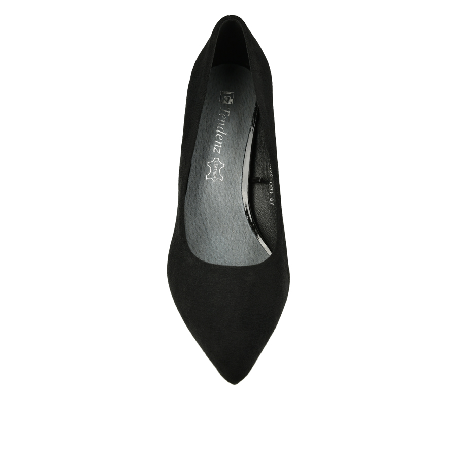 pantofi damă textil negru 2